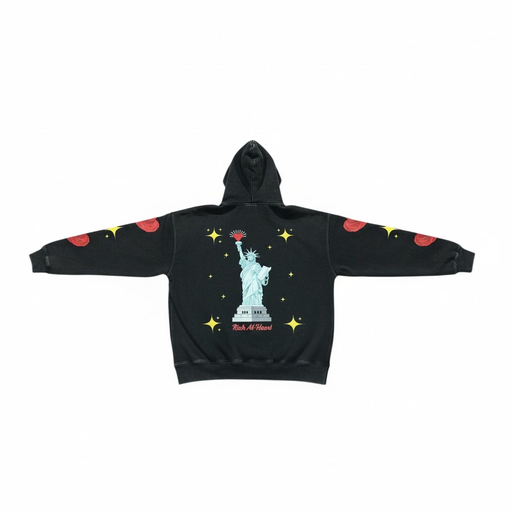 The Mindset Hoodie (Acid Wash) Black