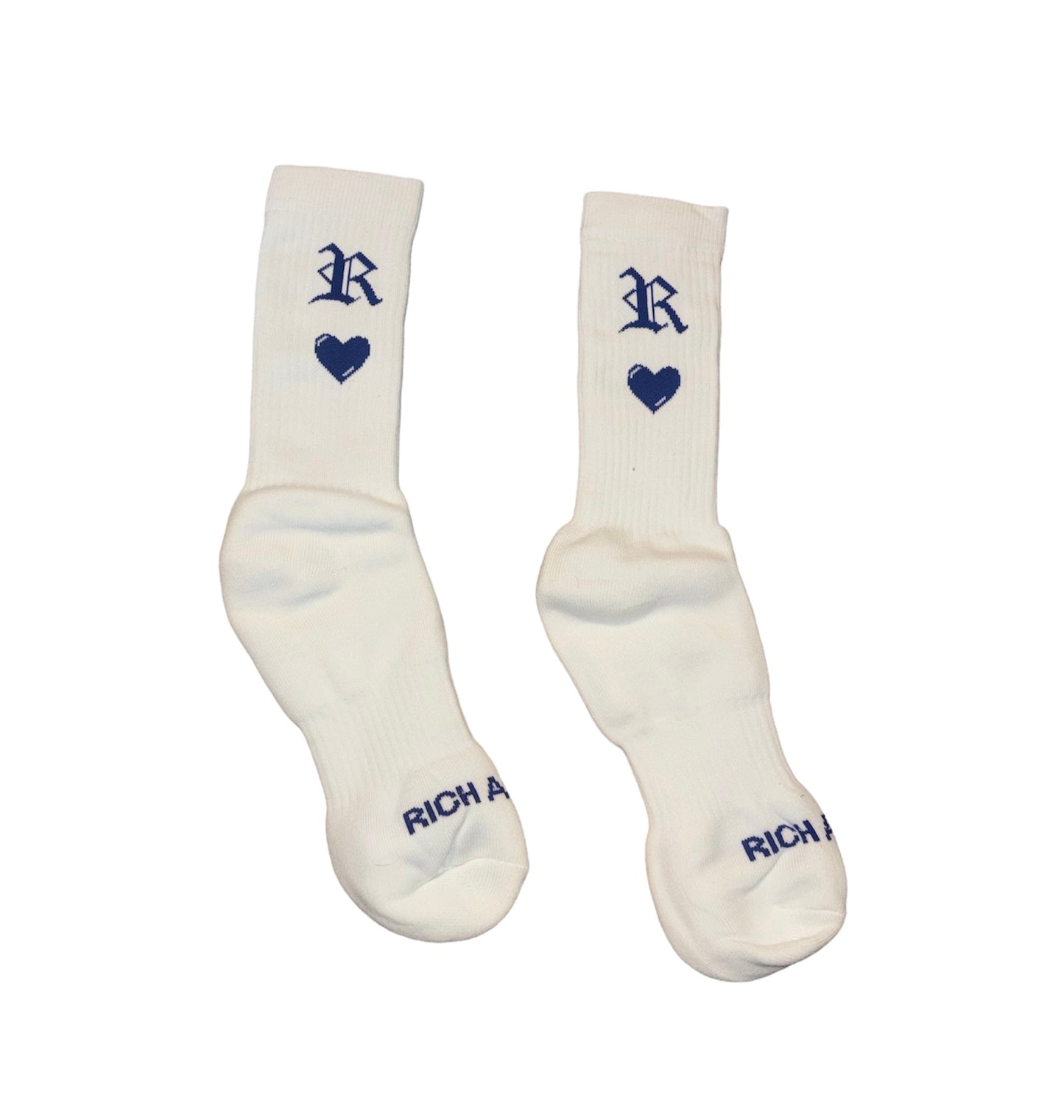 Rich Hearted Socks (Blue)