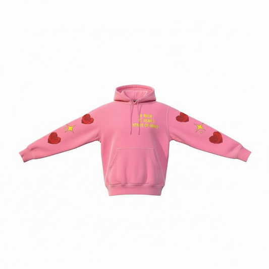 The Mindset Hoodie (Acid Wash) Pink