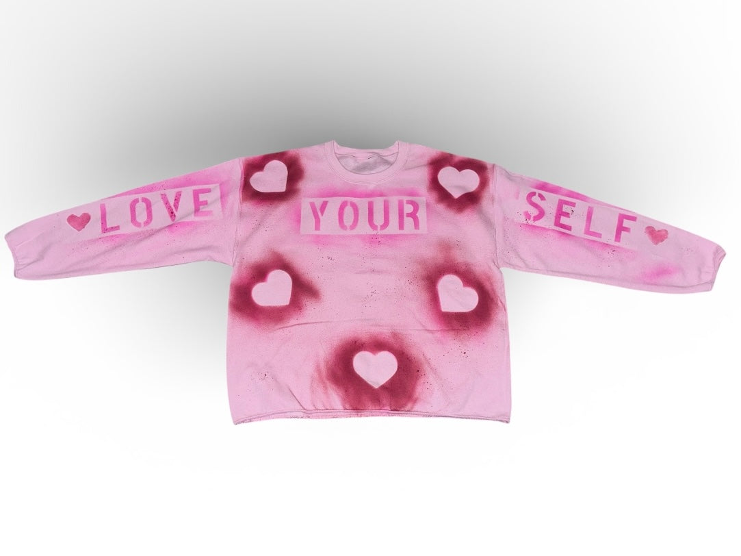 LOVE YOURSELF (RhinestoneCrew Neck)