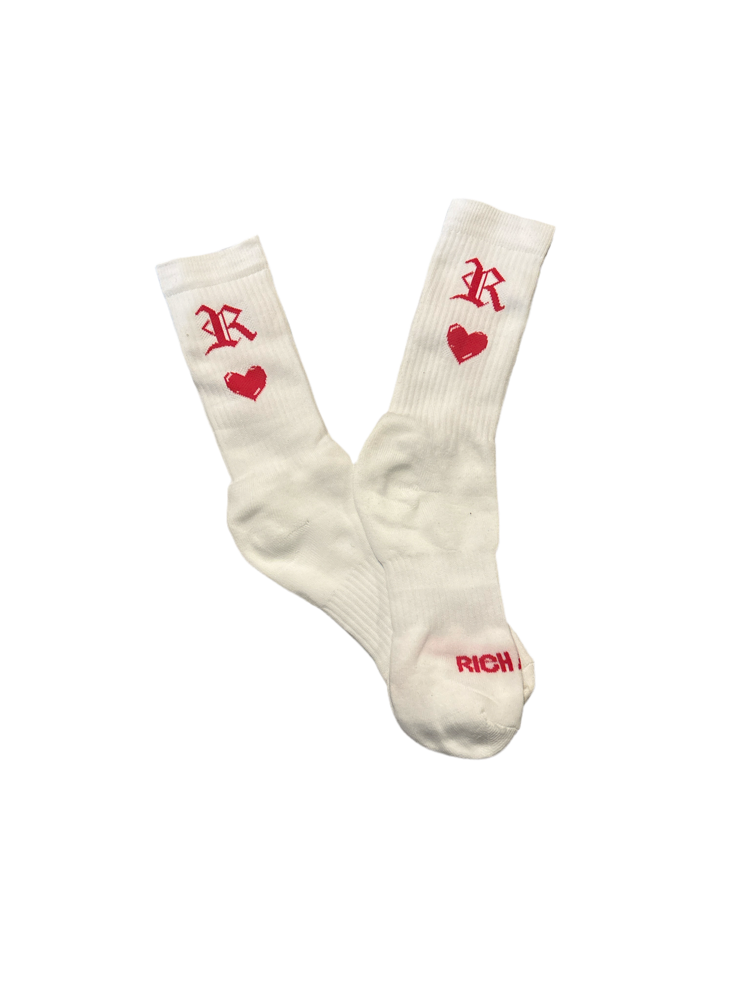 Rich Hearted Socks (Red)