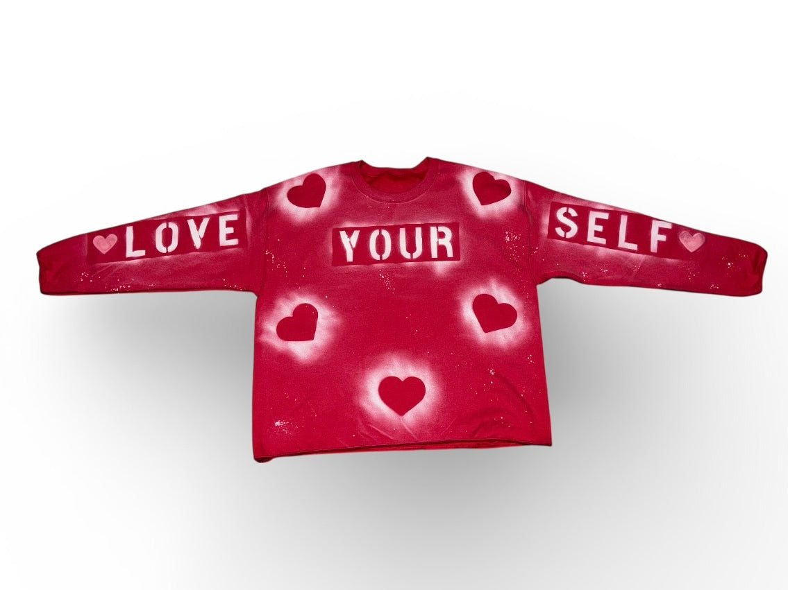 LOVE YOURSELF (RhinestoneCrew Neck)