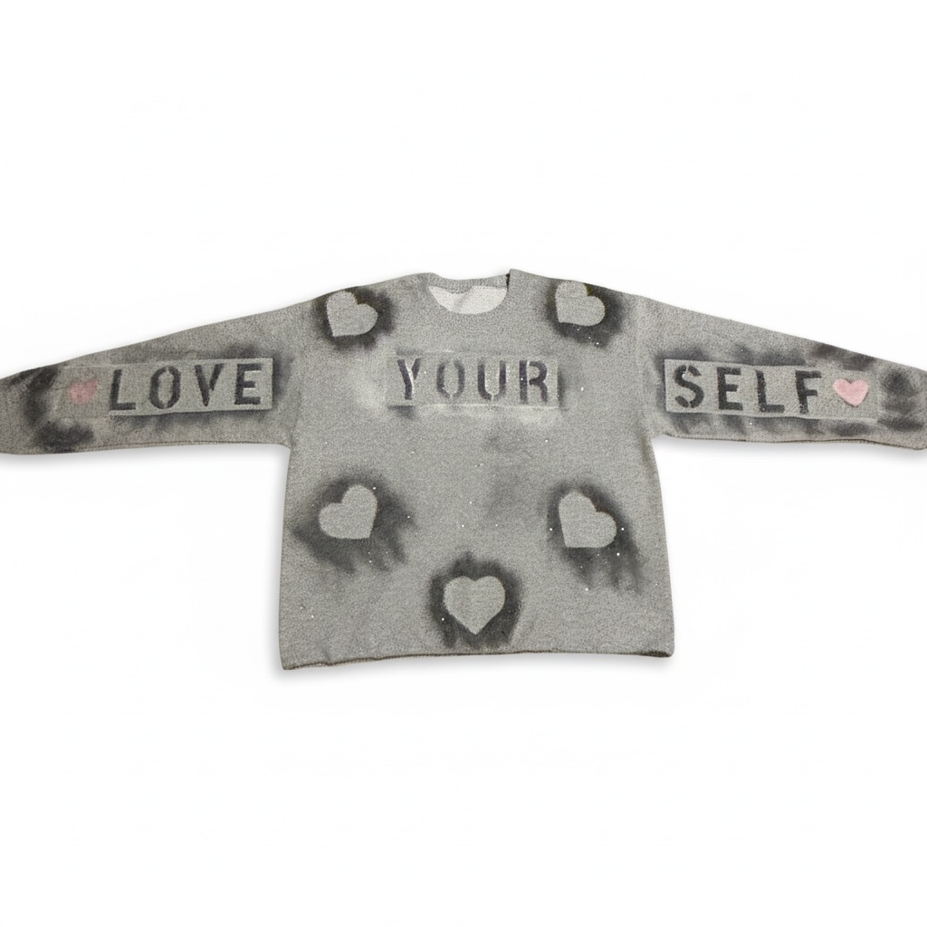 LOVE YOURSELF (RhinestoneCrew Neck)